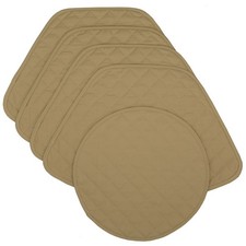 Solid Khaki Tan Quilted
