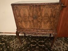 Figured Burr Walnut Vintage Walnut Cocktail Cabinet Makers Mark Maples