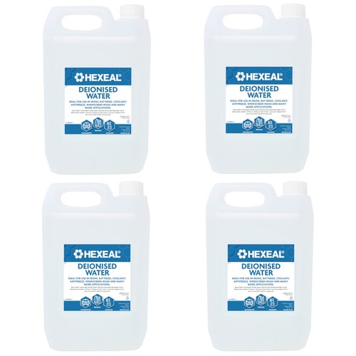 Hexeal deionised water 5l - deionised,