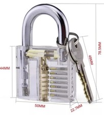 Transparent Padlock With Keys