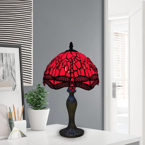 Tiffany style table lamp - table,