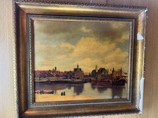Johannes Vermeer Oleograph ‘View Of Delft’ Framed. 57cmx50cm