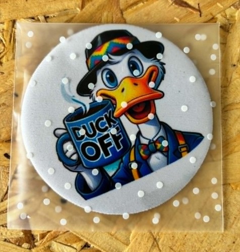 Duck off funny cartoon - cartoon,