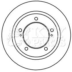 Key parts kbd5251 brake disc - brake,