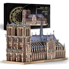 Piececool 3D Metal Puzzles Jigsaw Notre Dame Cathedral Paris DIY Model Building