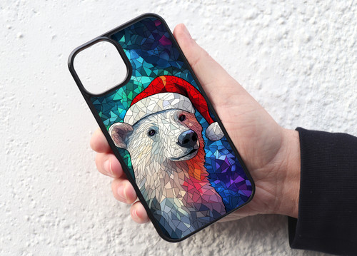 Polar bear santa hat christmas - bear,