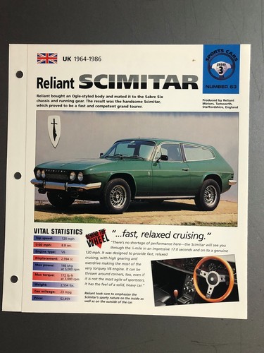 1964 1966 reliant - -, scimitar