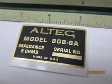 ALTEC 808-8A Driver Vintage