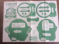 Vintage Hobbies Magazine Design Sheet Twin Candle Bracket with Mirror