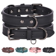 Strong Real Leather Dog Collar