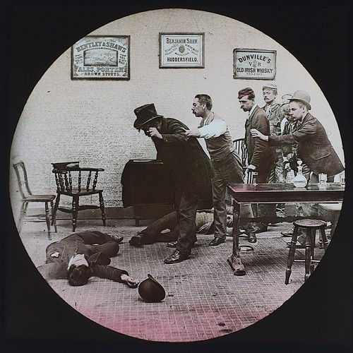 Photo victorian pub fight - victorian,