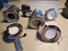 LED Down lights Ceiling Spot light GU10 Chrome Brushed All Different Lot Of 5 