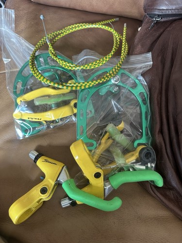 Old school green and yellow - old,