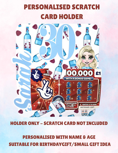 Personalised scratch card - personalised,