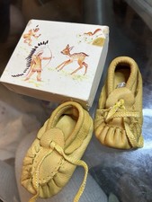 Vintage baby moccasins soft - vintage,