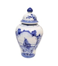 Royal Delft Jar With Lid