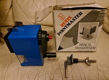 Vintage Boxed REXEL POINTMASTER Pencil Sharpener - Classic Manual Sharpener