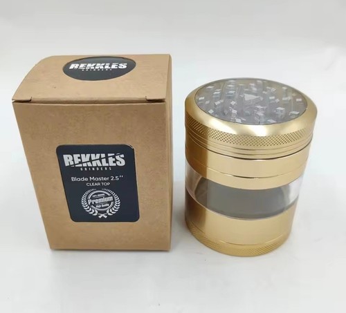 Gold 62mm aluminum herb - gold,