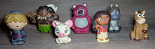 PIXAR DISNEY HARD PLASTIC FIGURE TOY STORY FROZEN MOANA  BATH TOYS BUNDLE - USED
