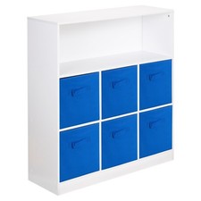 Wooden Wide 7 Cubed Cupboard