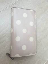 CATH KIDSTON BIFOLD BEIGE SPOT PURSE WALLET ZIP