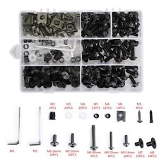 198pcs Black Fairing Bolts Screws Kit For Yamaha YZF R6 R1 R25 R125 R3 MT XJR E2