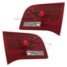Audi A6 Rear Light 2007-2009 Avant Inner Boot LED Tail Lamp Lens Pair Left Right