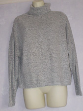 Ladies Grey fine knit polo