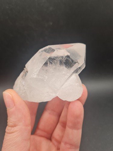 Clear quartz with - with, brookite