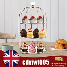 Bird Cage Desktop Organizer Holder Makeups Display Stand Spice Jar Rack