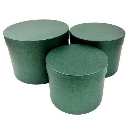 Round green flower hat boxes - hat,
