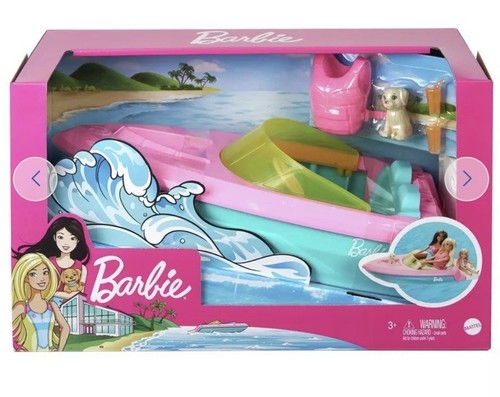 Barbie speed boat playset with - barbie,
