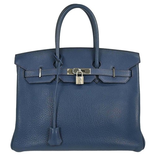 Hermes blue fjord birkin - blue,