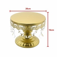 1x 3x Gold Crystal Round Cake