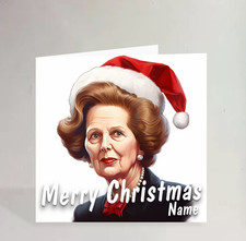Personalised Margaret Thatcher (London/Prime Minister/Trump/Joke) Christmas Card