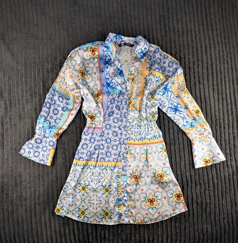 Zara womens tile print shirt - tile,