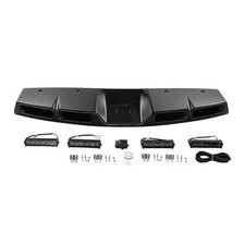 Gloss Black LED Roof Top Light Bar For Land Rover Defender 90 110 With Remote