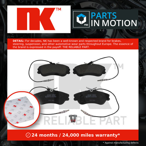Brake pads set fits - fits, citroen