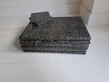 Rectangular Marble Placemats Plate Heat Proof Non Slip Placemat Set Of 6