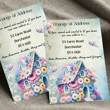 10 Personalised Moving Address Cards, We've moved cards A6, I have moved Cards