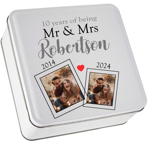 Personalised biscuit tin - biscuit,