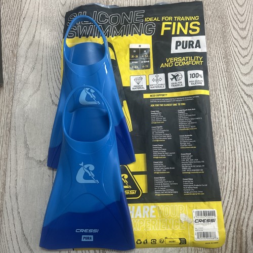 Cressi swimming pura fins blue - pura,