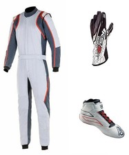 Go Kart Racing Suit Complete Kart Kit Digital Printed Level2 Kart Shoes & Gloves