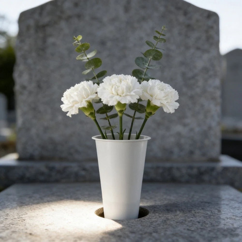Outdoor cemetery vase - cemetery,