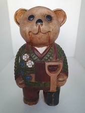 Vintage wooden bear - bear, sculpture