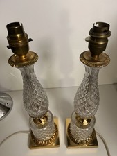 Vintage pair of French crystal