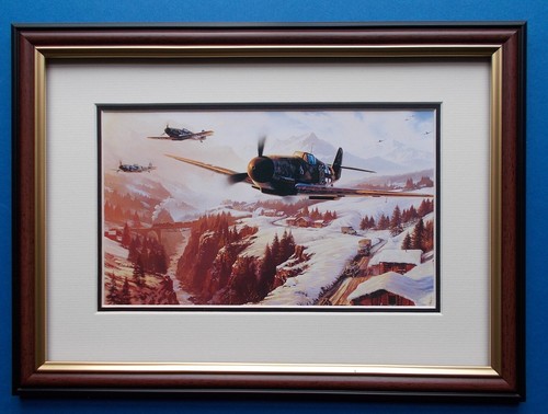 Aircraft print framed - framed, winter