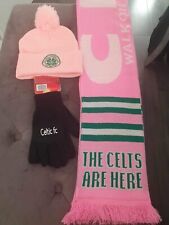 Celtic Fc Hat  Scarf and glove