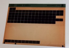 Suzuki GSX1100EX Nov 1980 Motorcycle Parts Micro Fiche