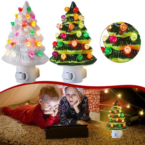 Christmas tree night - christmas, light